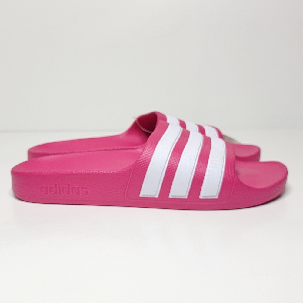 ADIDAS Adilette Aqua K Pink slides girls Size 1K